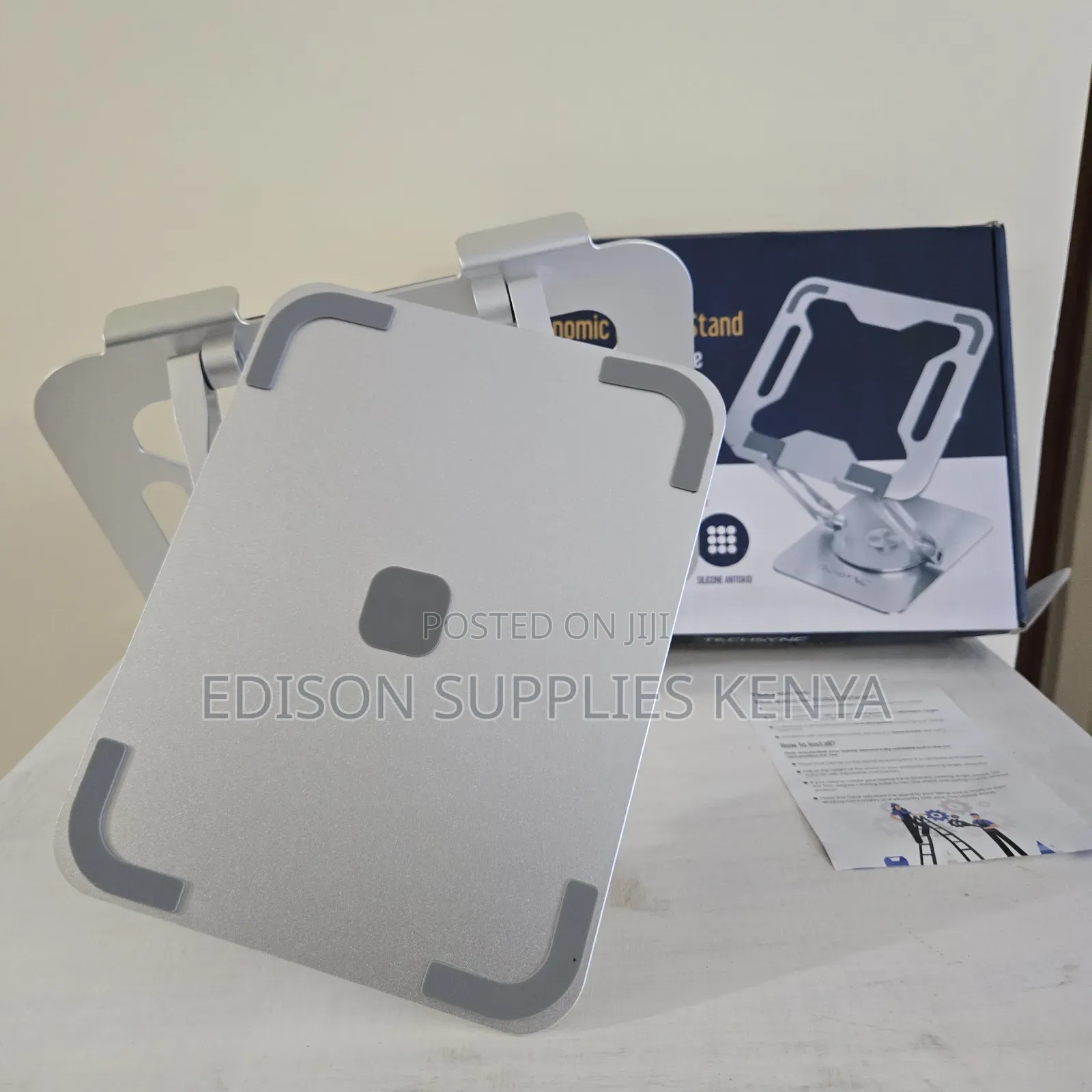 Original Laptop Stand Techsync Aluminium Rotating Base Tablet Holder