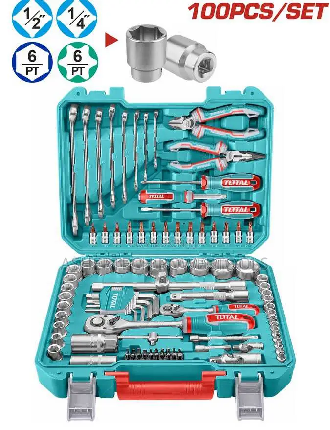 Total Thkthp21006 100 PCS Tools Set