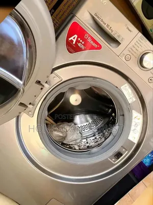 Front Load Single Tab Dark Grey Washing Machine Lg10