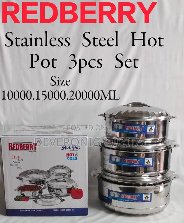 Stainless Steel Insulated Hotpot :
Maximus Jumbo 3pcs Set