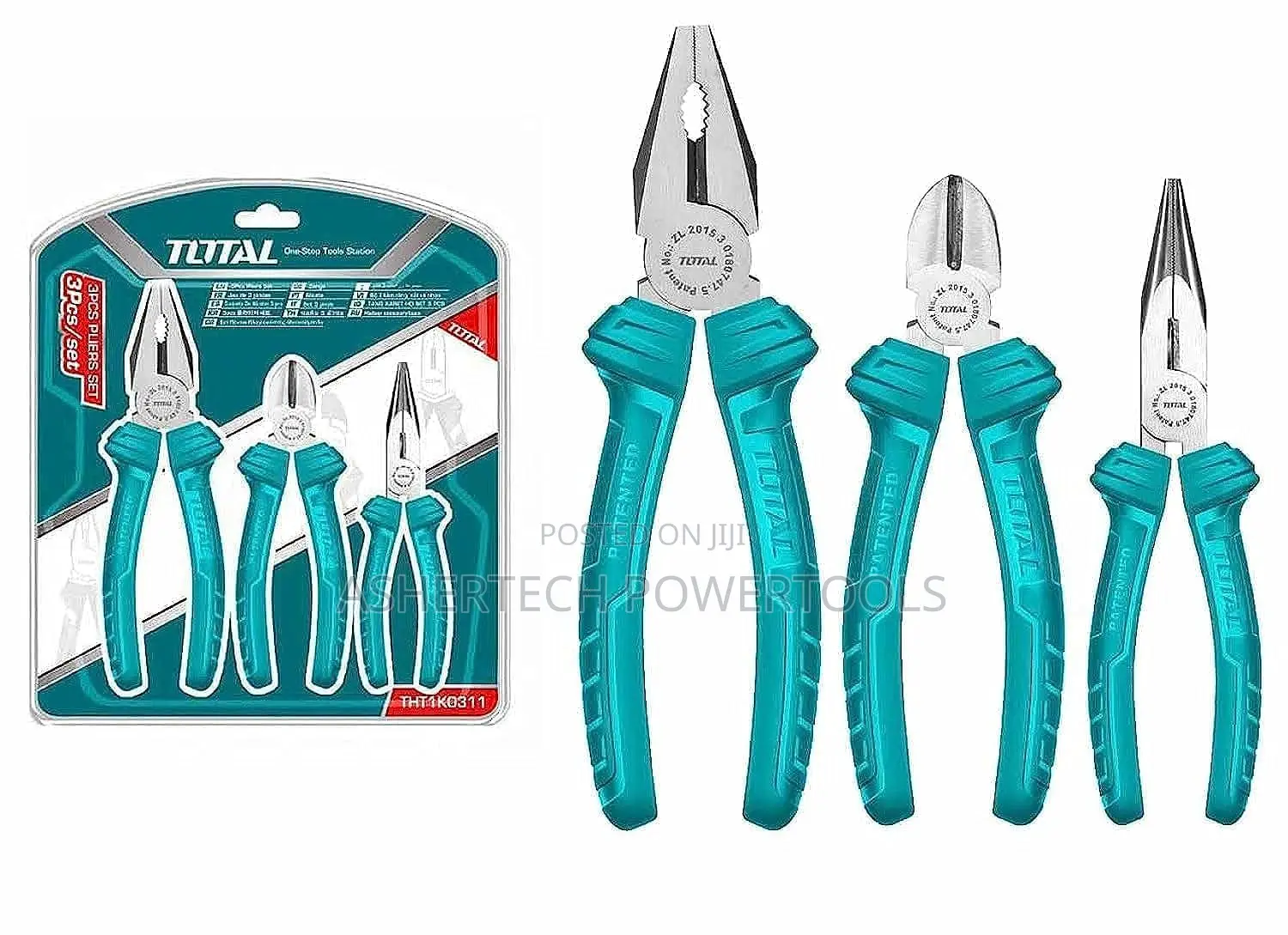 Total Tht1k0311 3 PCS Pliers Set