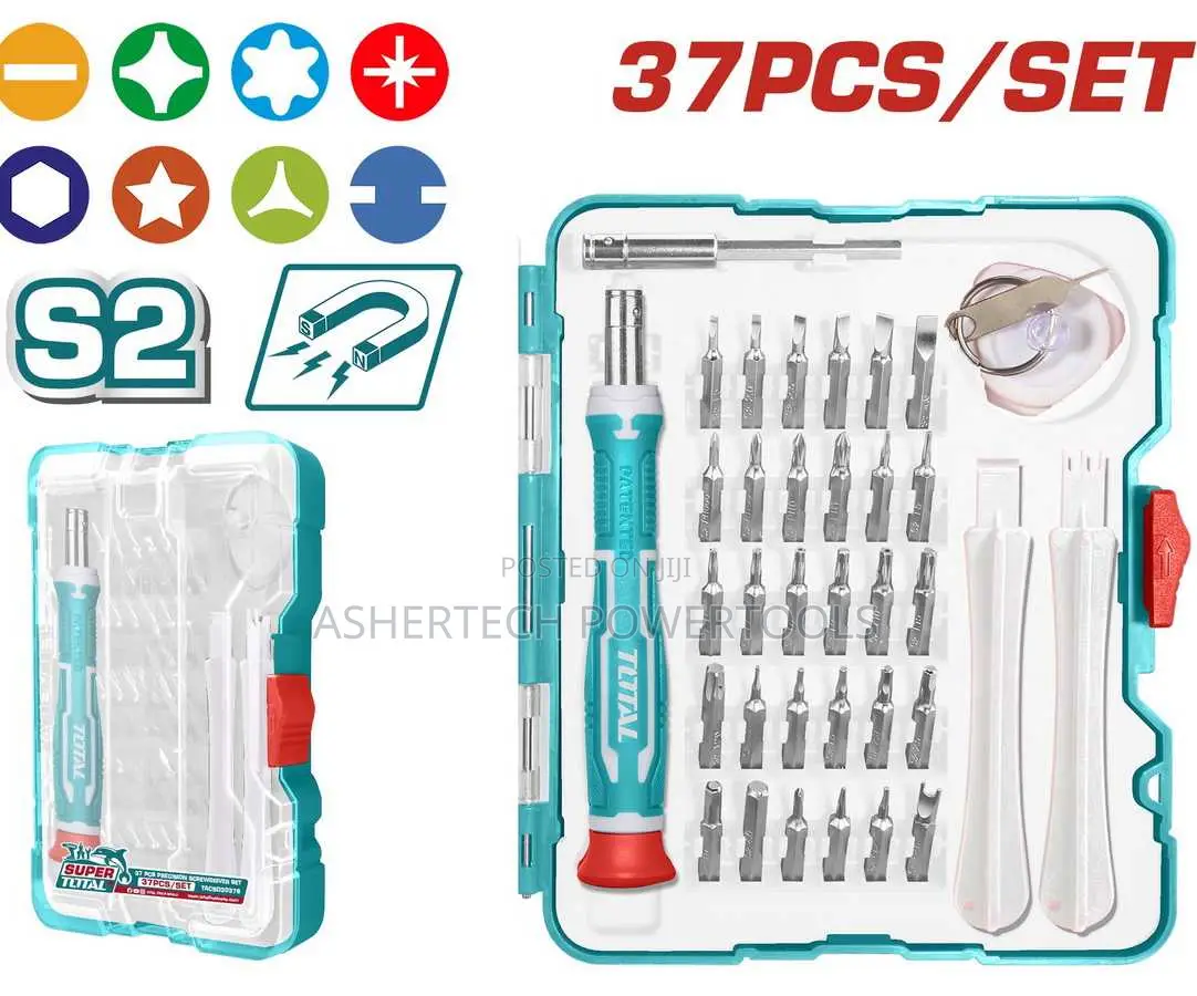 Total Tacsd30376 37 PCS Precision Screwdriver Set
