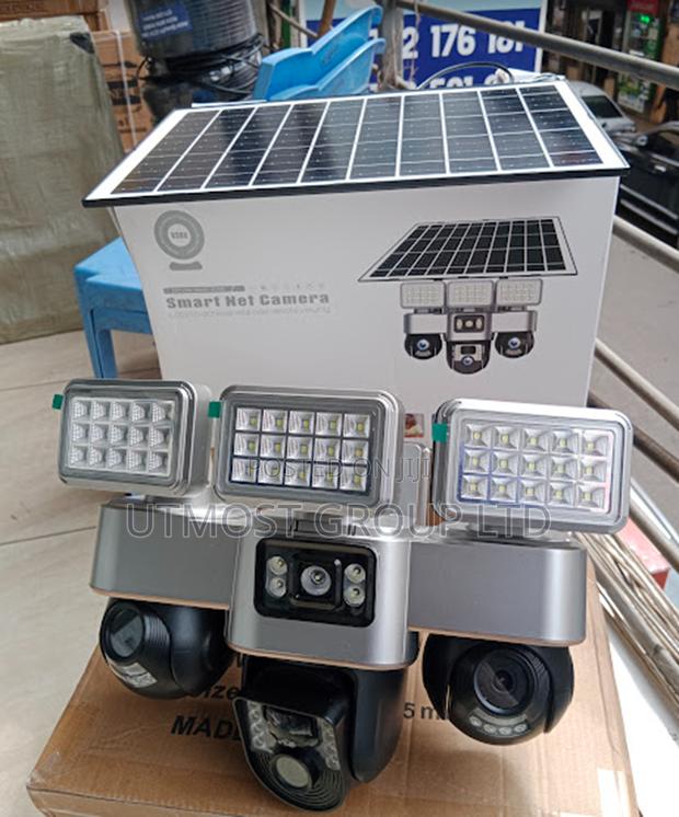 • See Everything! Triple Lens Solar Security Camera - main view