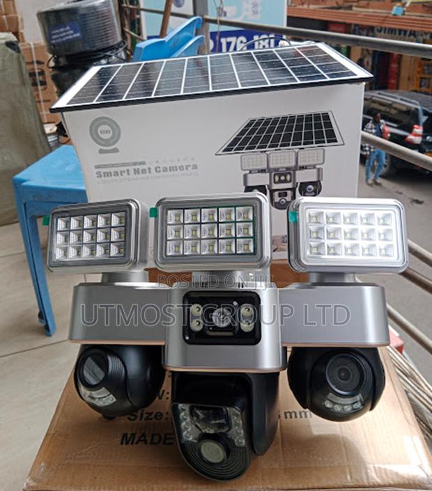 Solar Camera Triple Lens Smart Motion Detection - main view