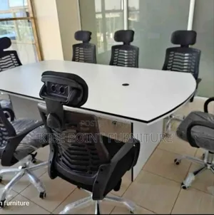 Meeting Conference Table and Headrest Chair Headrest Chair Available