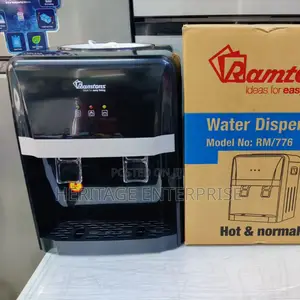 Hot & Normal Table Top Black Dispenser - Rm/776