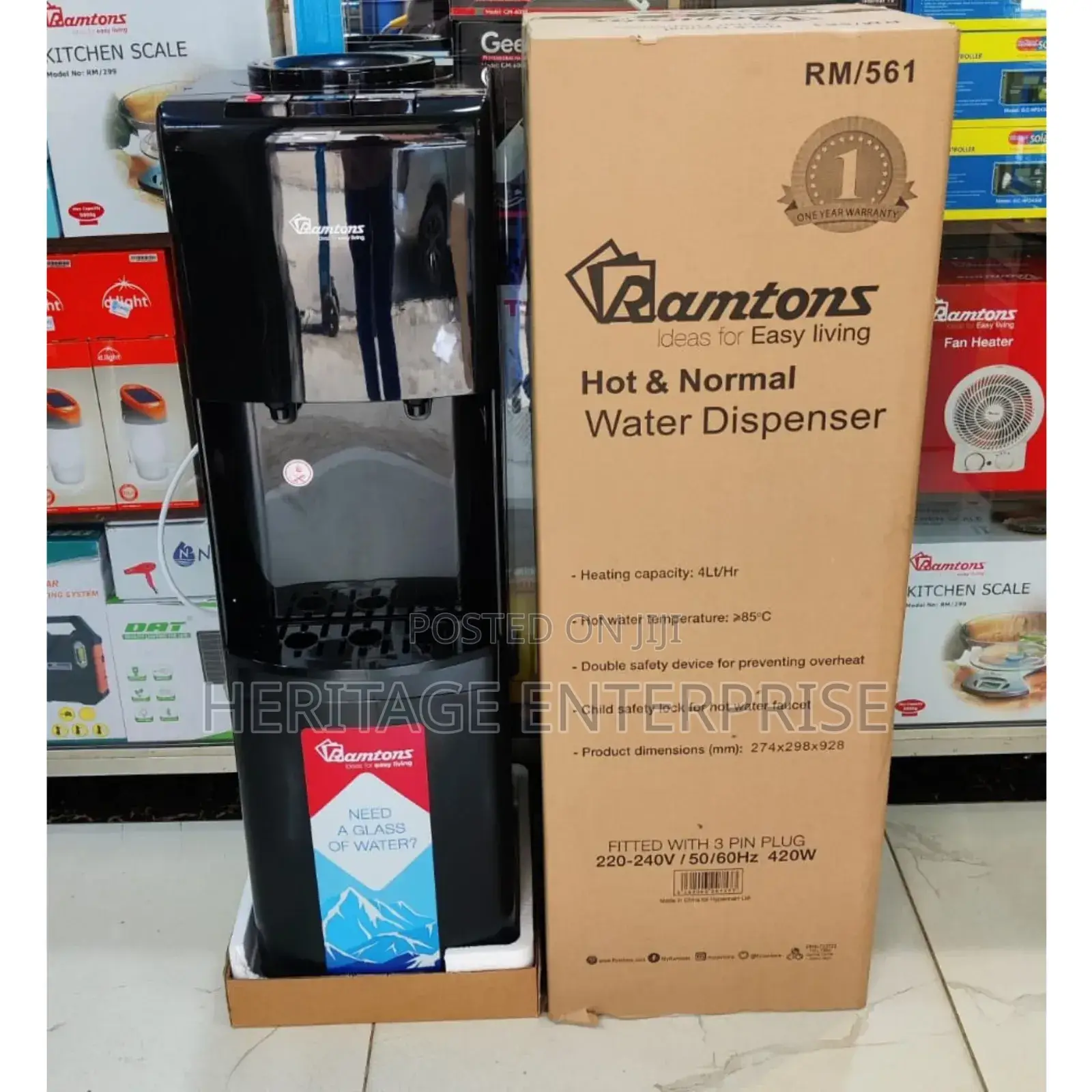 *Ramtons Dispenser Hot And Normal