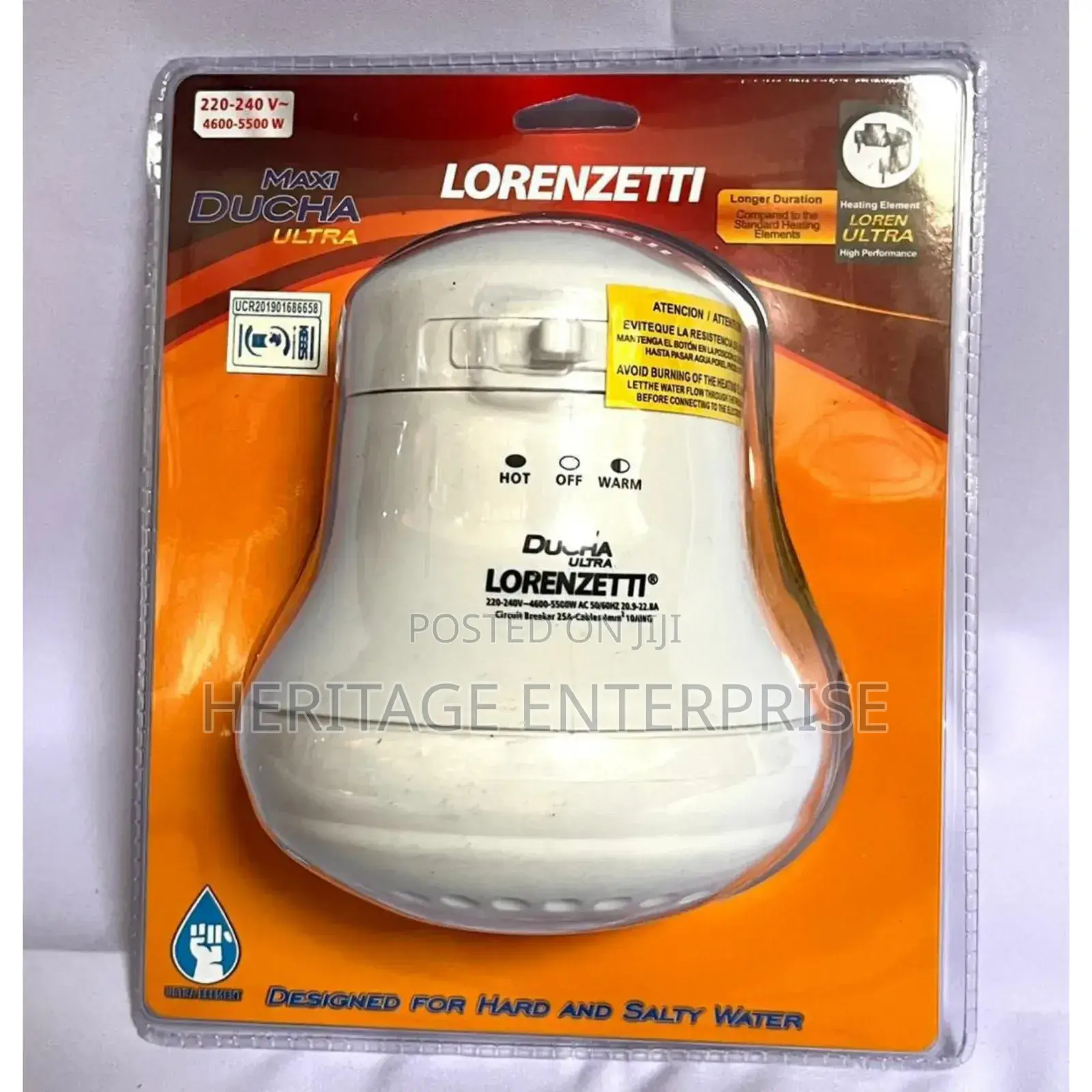Lorenzetti Maxi Ducha Ultra Instant Shower