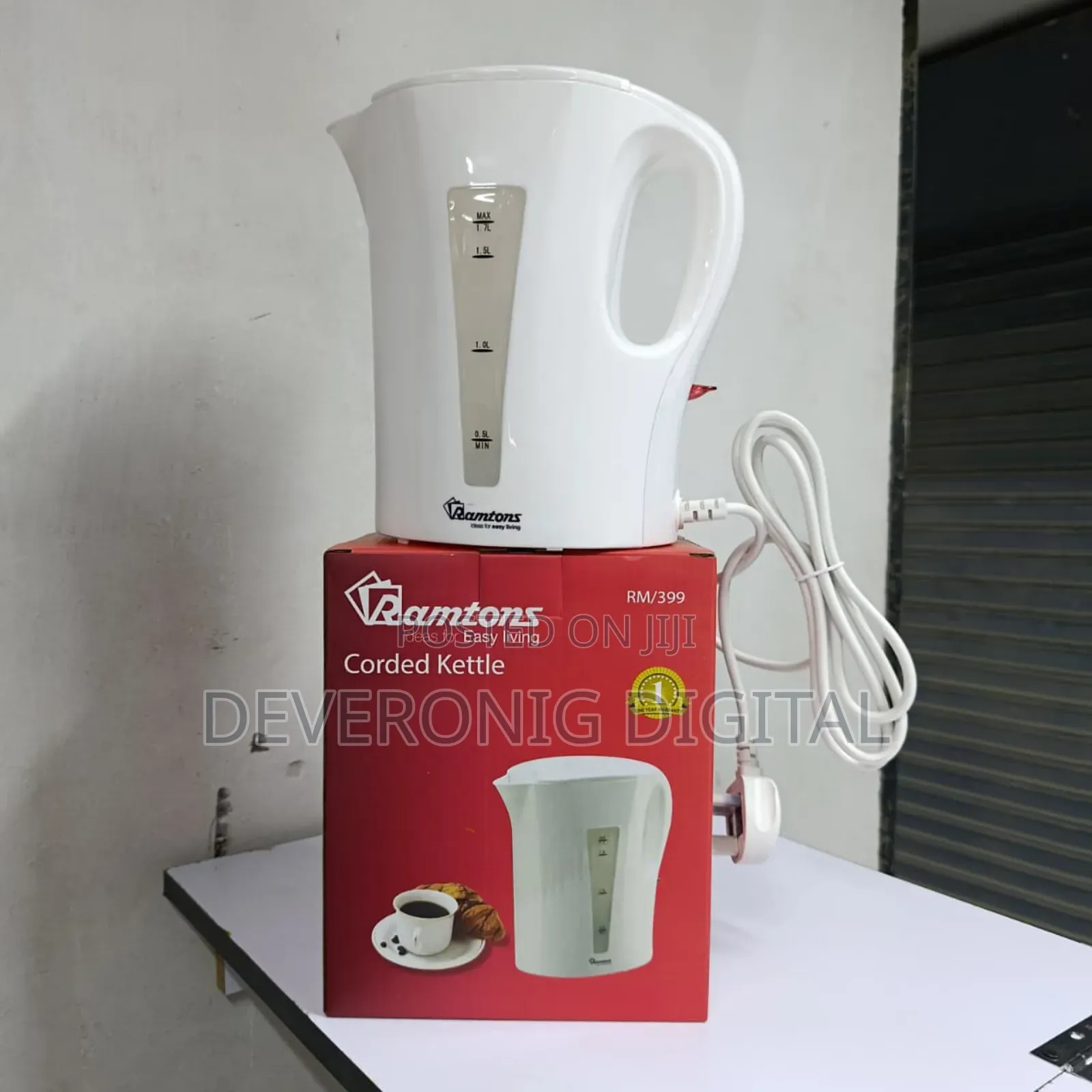 *Ramtons Corded Kettle 1.7litres Rm399