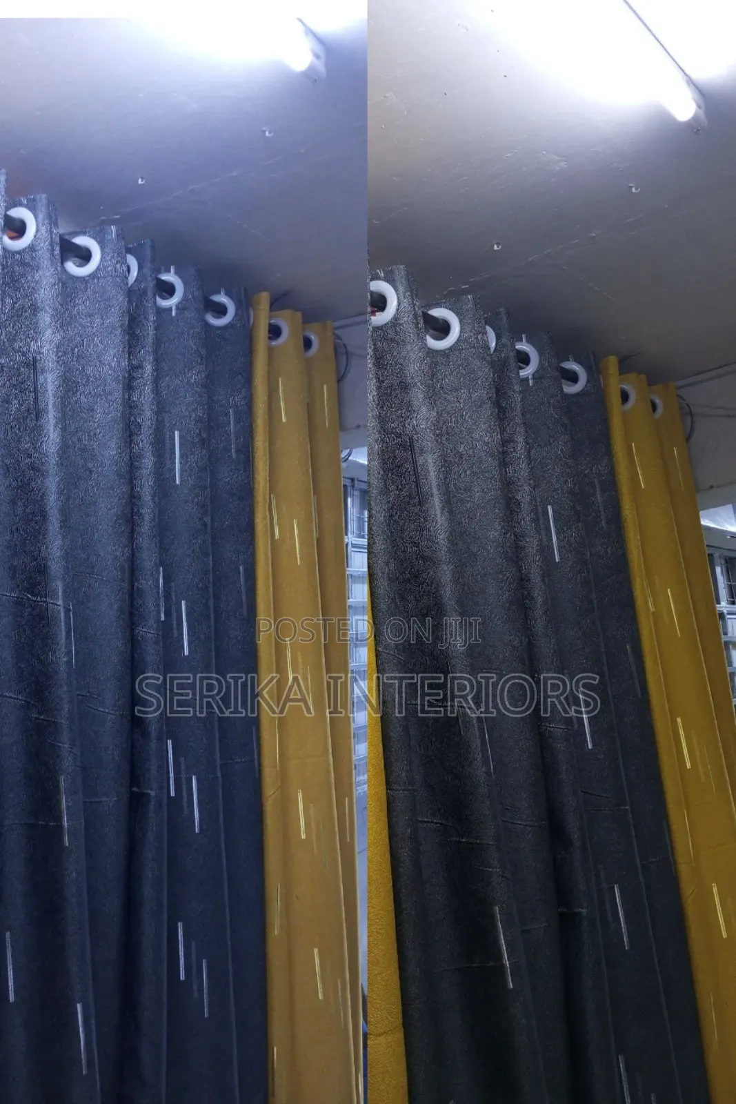 Grey Curtains Curtains Environmental Friendly Dust Sorted