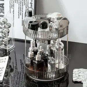 Rotating Multifunctional Transparent Makeup/Cosmetic Organizer.