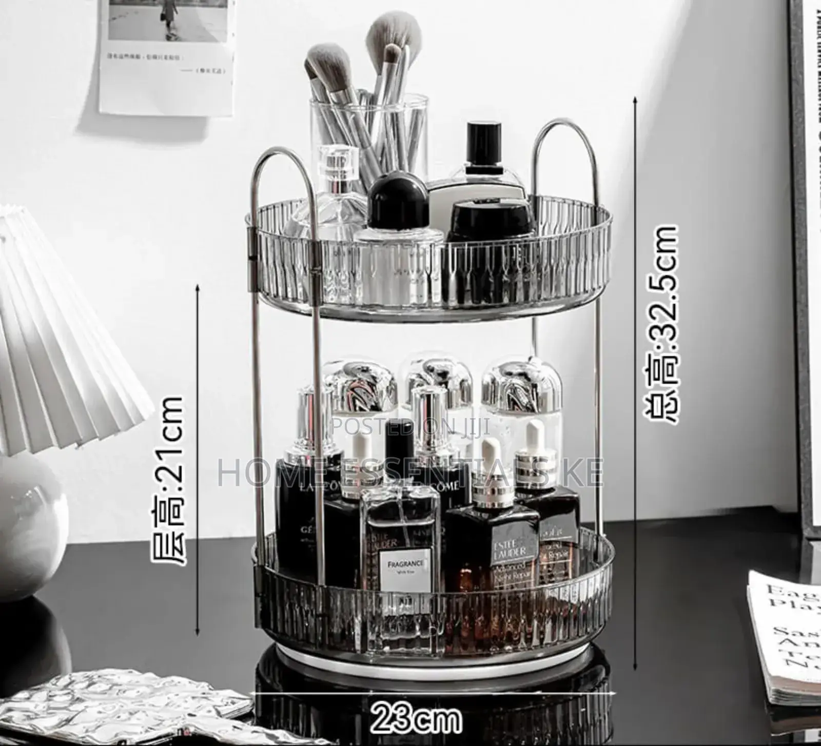 Rotating Multifunctional Transparent Makeup/Cosmetic Organizer.
