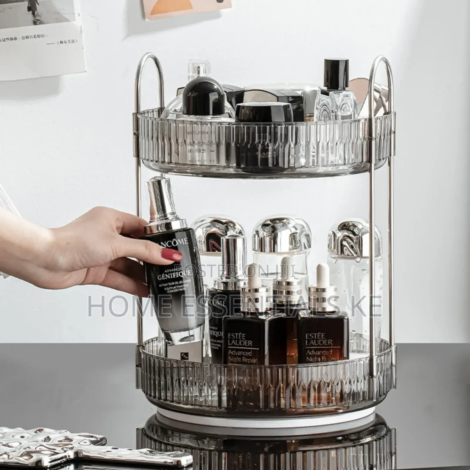 Rotating Multifunctional Transparent Makeup/Cosmetic Organizer.