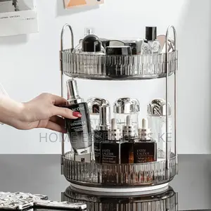 Rotating Multifunctional Transparent Makeup/Cosmetic Organizer.