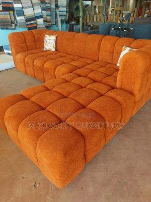 Orange 6-Seater Modern Sectional Sofas - main view