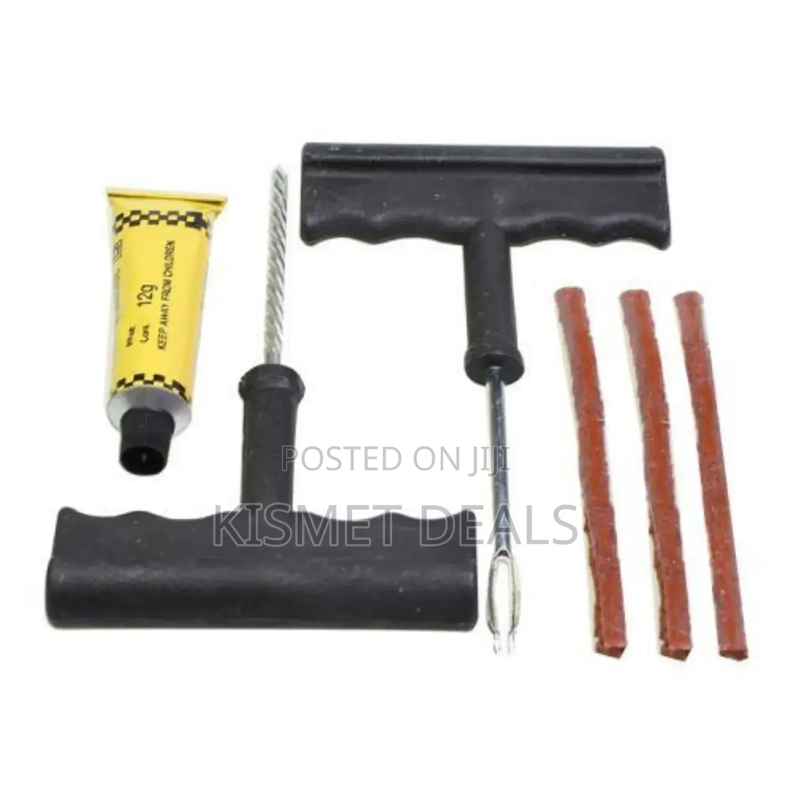 Car Tire Repair Kit Tubeless 4 Sets Tyre Puncture Plug Repair Tool Kit