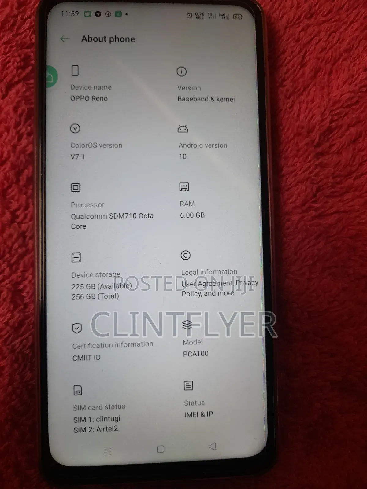Oppo Reno 256 GB Black