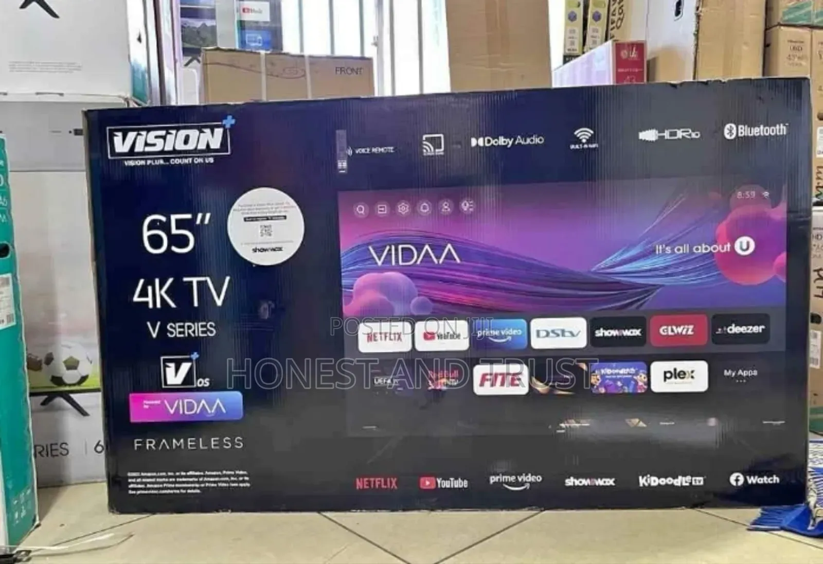 Bluetooth Enabled Vision 65 Inch 4 K Television v-Series