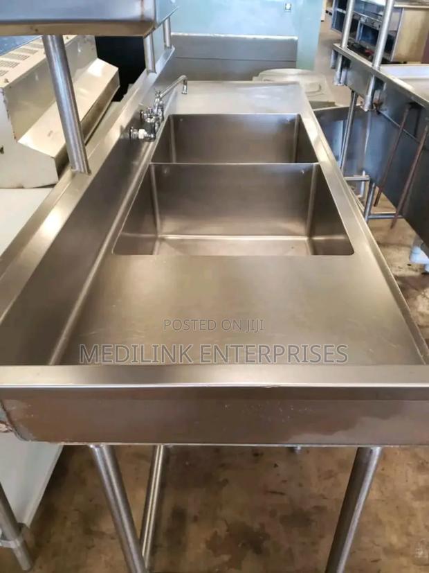Ss 304 Stainless Steel Two Bowl Sinks - main view