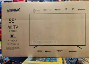 Frameless Vision 55 Inch 4 K Television v-Series