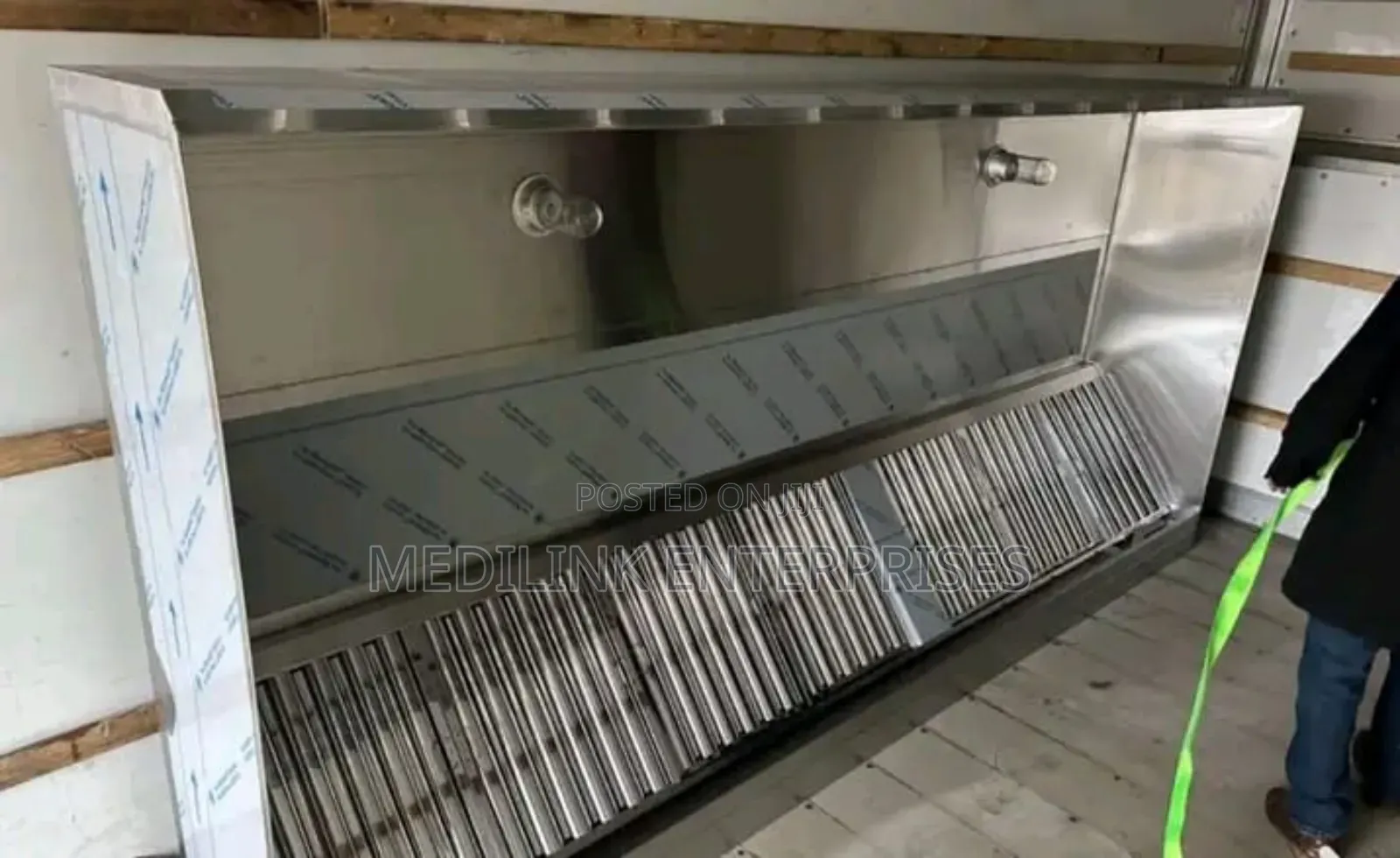 7ft Kitchen Hood Structure Stainless Steel