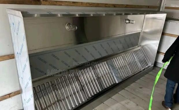 7ft Kitchen Hood Structure Stainless Steel