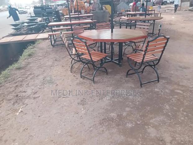 Wooden Metallic Oasis Comfort 6-Seater Garden Set