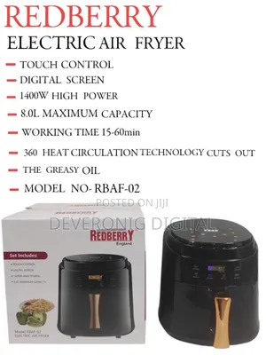 *Redberr 8l Airfryer* *