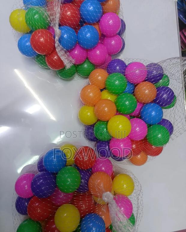 Plastic Mini Play Balls Multi Vibrant Colors a Pack of 50pcs