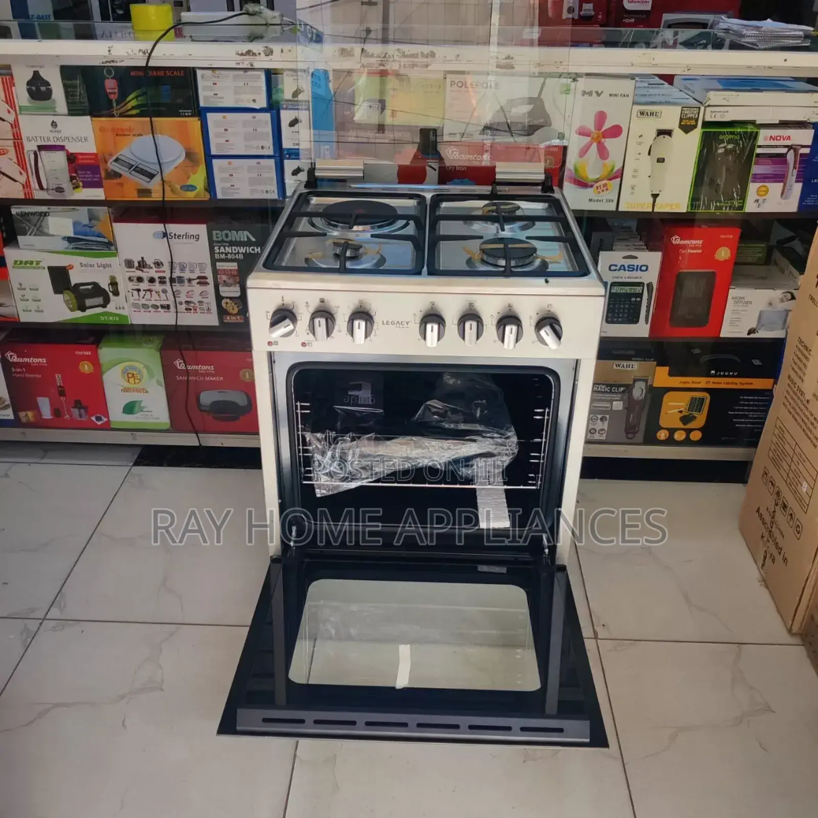 Legacy 3gas +1electric Standalone Cooker Silver