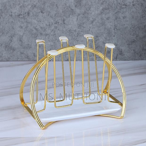 *New Glass/ Water Cup Rack With a Drain Dish - thumbnail 7