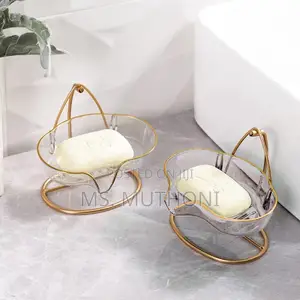 *Aesthetic 1pc Light Luxury Soap Dish