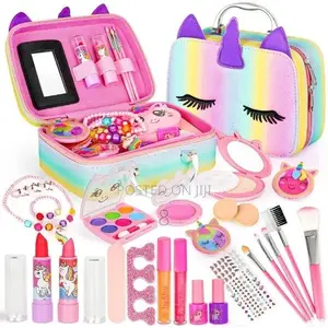 Kids Cosmetic Set With Mirror Brushes