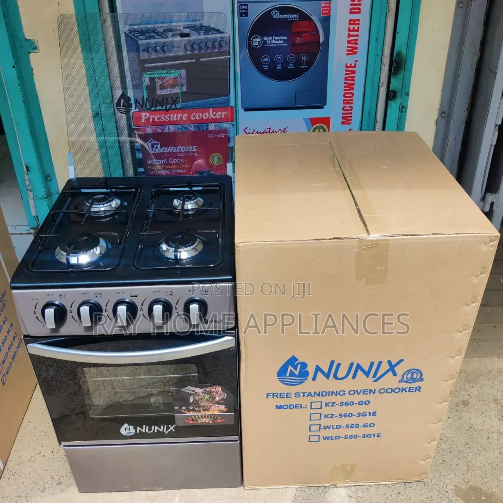 Nunix Standing Cooker Full Gas + Gas Oven (Wld-560) 50cm×55cm