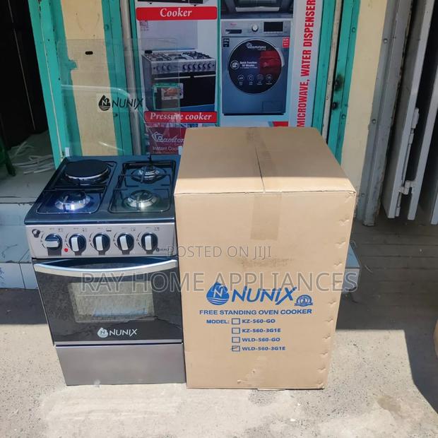Nunix Standing Cooker 3 Gas + 1 Electric Gas Oven (Wld-560) 50×55
