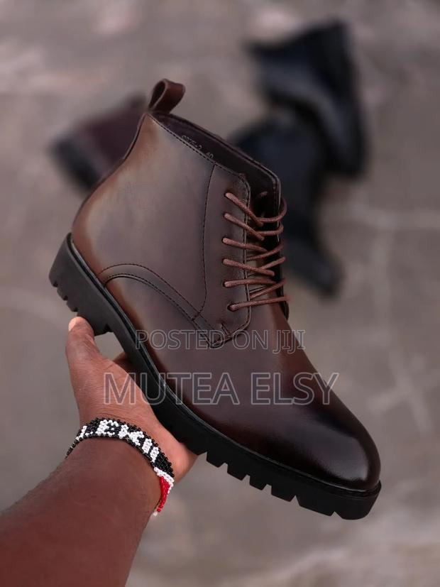 Black Coffee Brawn Italian Boots - main view