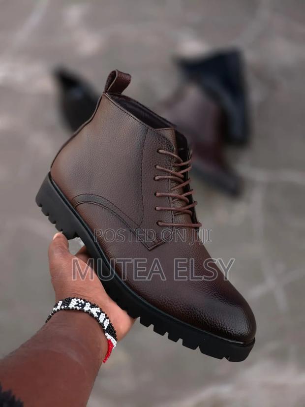 Black Coffee Brawn Italian Boots - thumbnail 3
