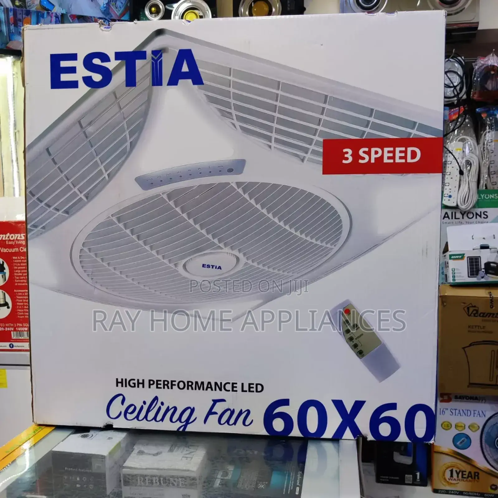 Estia Recessed Ceiling Louver Fan 60cmx60cm