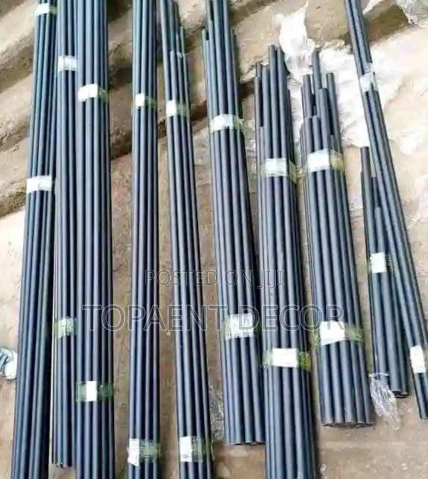 Elegant Rods For Elegant Spaces Black Powder Coated Curtain Rods