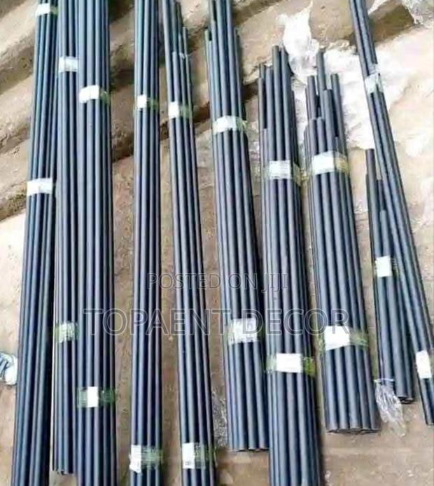 Elegant Rods For Elegant Spaces Black Powder Coated Curtain Rods