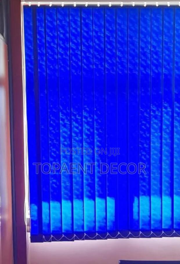 Quality Guaranteed Sky Blue Window Vertical Blinds - main view
