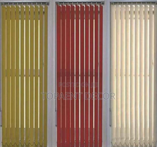 Red, White And Yellow Refined Look Vertical Blinds - main view