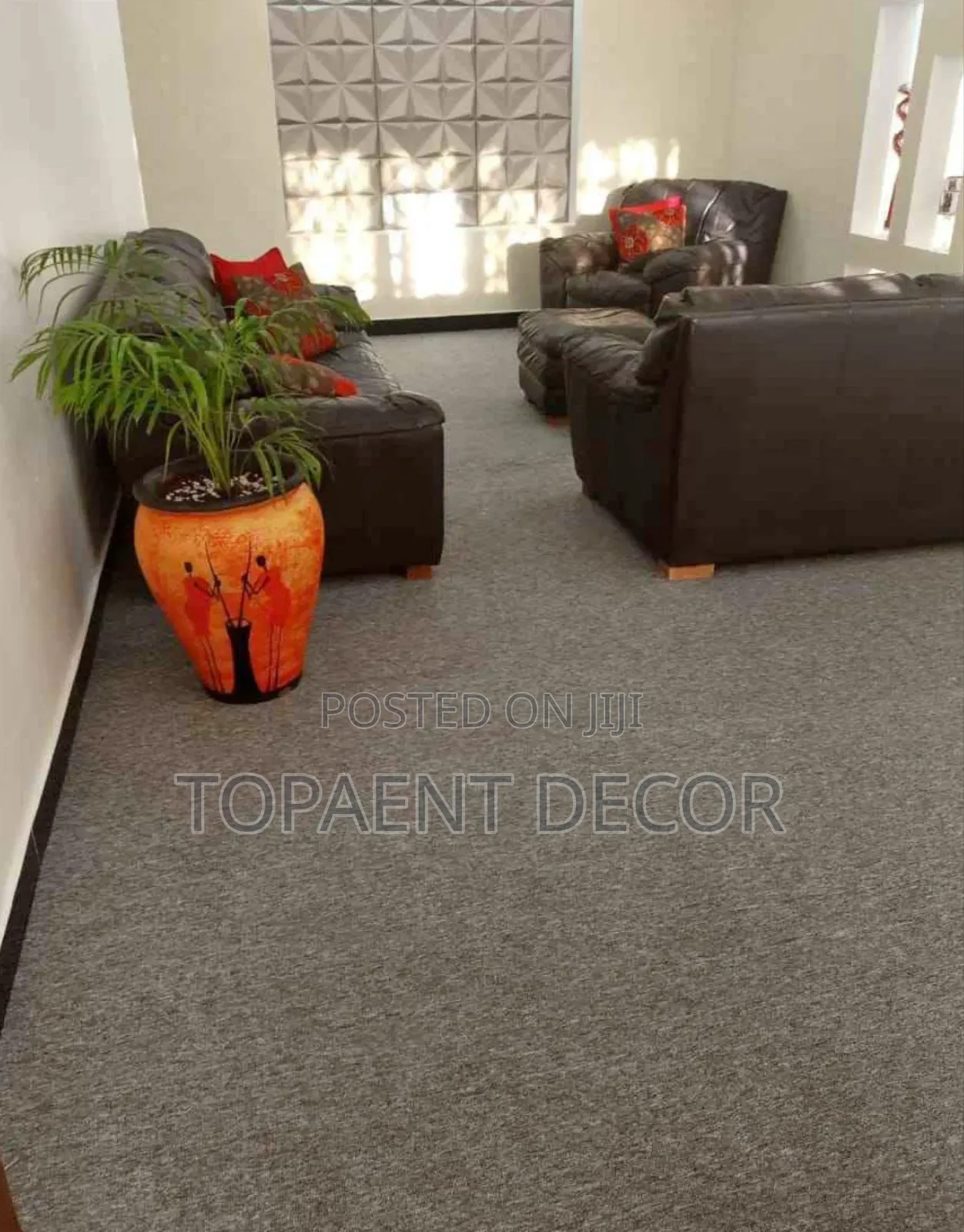 Light Grey Stain Resistant Wall To Wall Office Flooring Solutions
