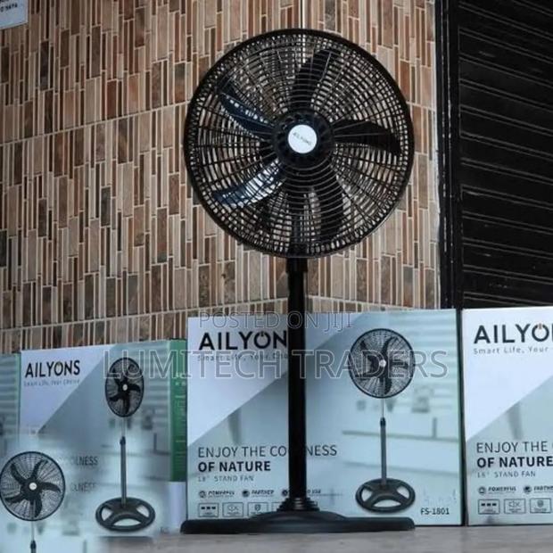 Ailyons 18" Standing Fan- Black - main view