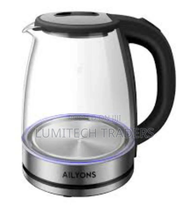 Ailyons 2l Electric Clear Glass Kettle - main view