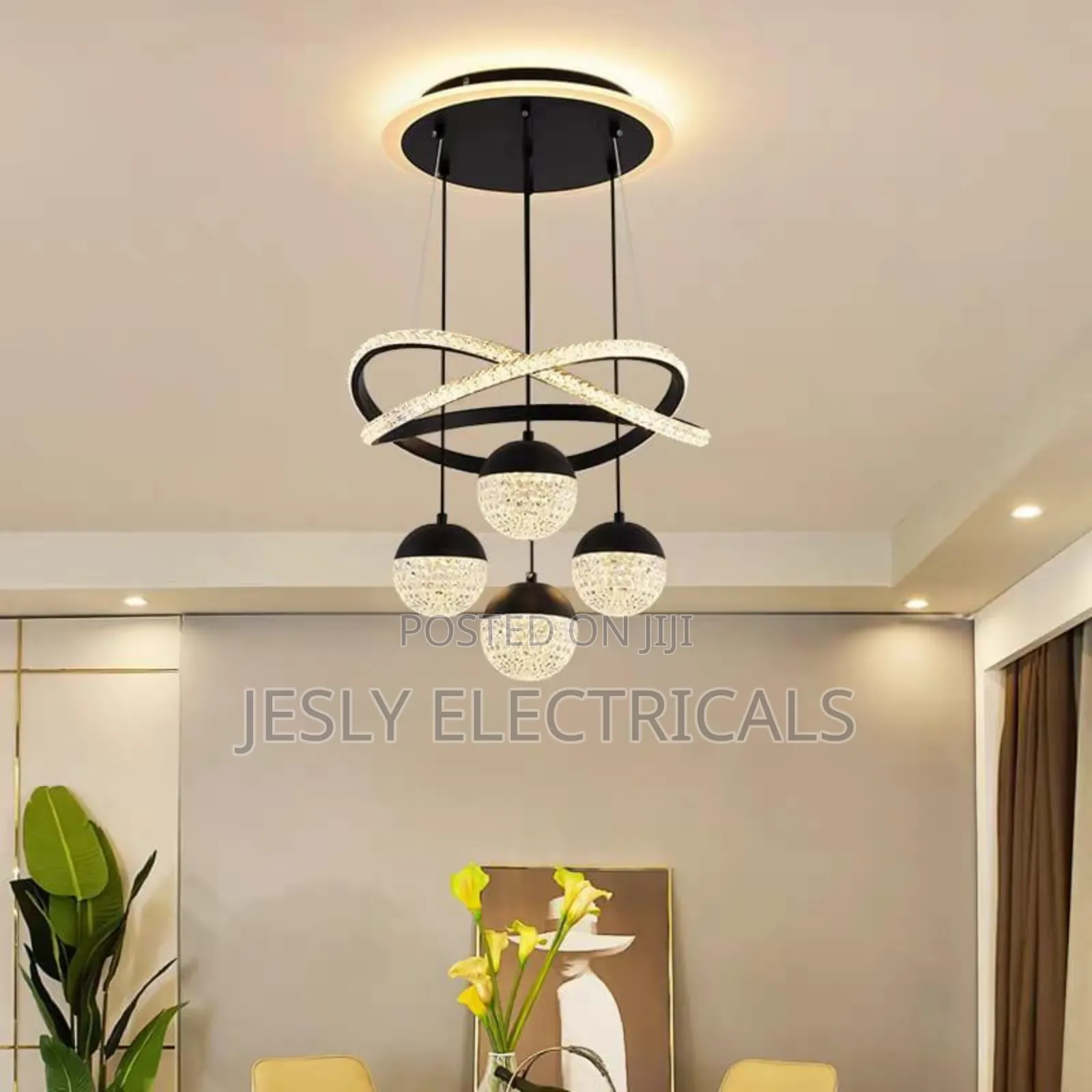 Led Modern 6 in 1 Chandelier