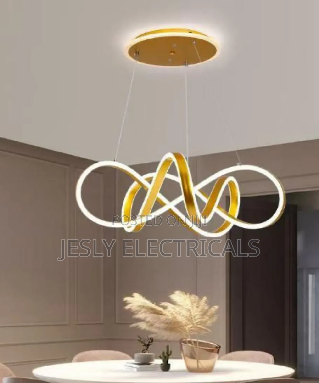 Modern Led Infinity Loop Chandelier