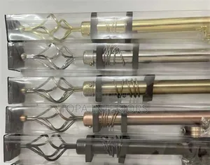 Complete Set 2m Single Imported Adjustable Window Curtain Rods