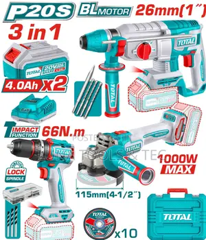 Total Tosli241198 Cordless 3 PCS
Combo Kit