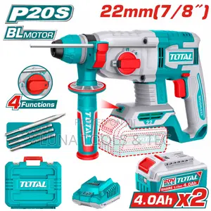 Total Trhli212282 Cordless Rotary Hammer 22mm 20v